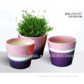 colour glazed ceramic planter